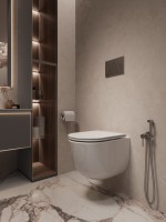 Унитаз подвесной Интэро (Intero) VT1-57TFS Торнадо, цвет белый, ультратонкое микролифт сиденье