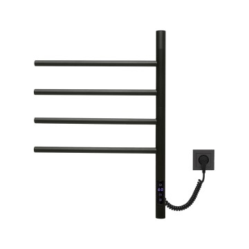 Полотенцесушитель электрический Vincea VTD-1S1CBE 43x60, черный, таймер