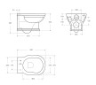 Чаша подвесного унитаза BelBagno BOHEME BB115CH