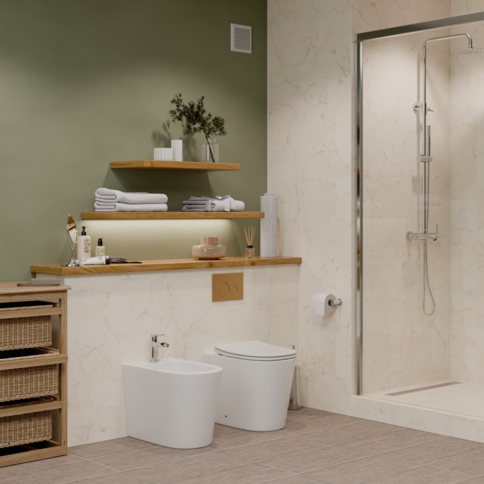 Биде IBERICA BLANCA BURGOS BIDE глянцевый белый (IB.BRA.B32)