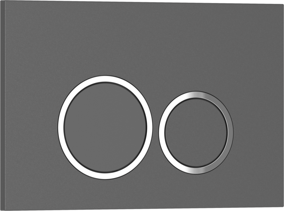 Комплект 2в1 IBERICA BLANCA инсталляция SILENCIO, кнопка смыва ESTI-O серый матовый (IB001.827)