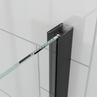 Душевой угол Veconi Ottimo P20SP GR, 1200х1000х1900 графит брашинг, стекло тонированное матовое