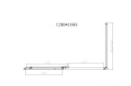 Душевой уголок Слим-Н (Slim-N) VSR-4SN8012CLBN, 1200*800, брашированный никель, стекло прозрачное