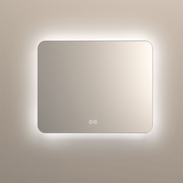Зеркало LED VLM-3BE1007-2 1000х700 c сенсорным выключателем и диммером, антизапотевание