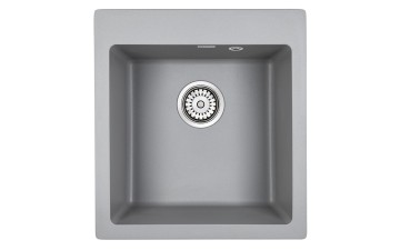 Мойка KANTE 45, IT-GRANIT, PM104651-GRM, серый металлик, 460х510 мм, Paulmark
