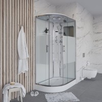 Душевая кабина Niagara Ultra NG-303-01R (120х80х220) низкий поддон(16см),стекло матовое,4 места