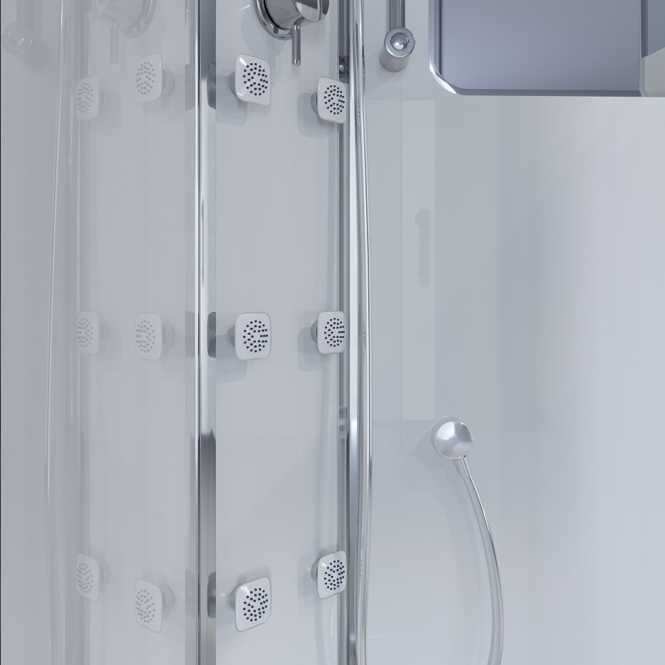 Душевая кабина Niagara Ultra NG-303-01R (120х80х220) низкий поддон(16см),стекло матовое,4 места