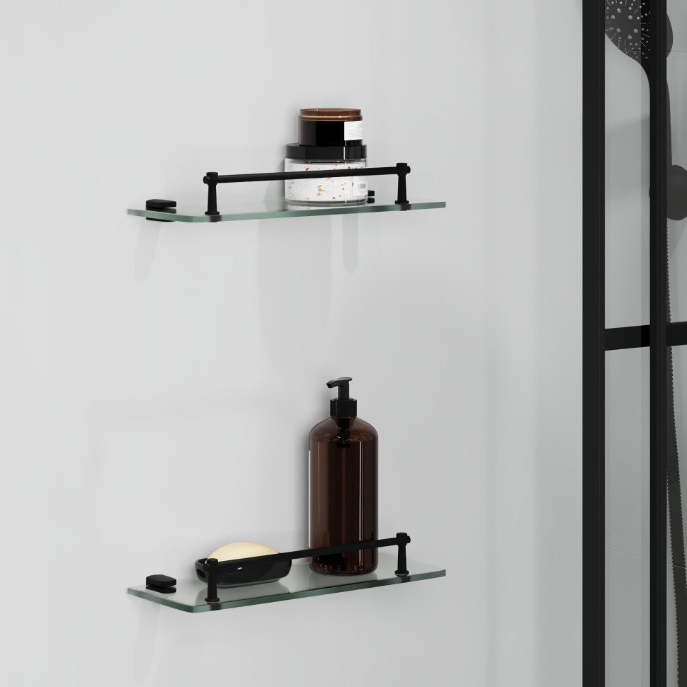Душевая кабина Niagara Standart ST120/80/15QR/KL/BKT (120х80х225) поддон низкий(15см),черный,стекло прозрачное,3 места