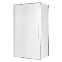 Душевое ограждение Niagara Nova NG-65-13CH-CH80-34 (130х80х195) прямоугольник,хром,дверь раздвижная,стекло шиншилла,2 места