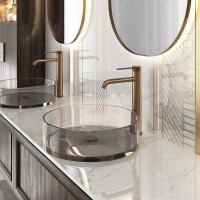 Смеситель для раковины-чаши Timo Saona 2411/19F розовое золото