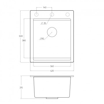 Мойка EMAR EMQ-1420.Q EMQ-1420.Q Берилл