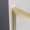 Душевой угол раздвижной Veconi Premium Ptato 300 SP G-L, 1100х1000x2000, золото брашированный, стекло прозрачное