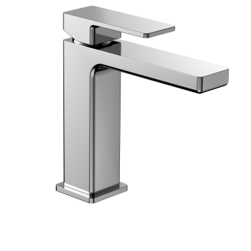 AQM6810CR Savona Смеситель для раковины 125мм, гладкий, подводка 1/2 ", хром