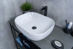 Раковина Gid D1302 51198 накладная белая 50x40x14
