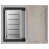 Мойка LUMI-MULTI SINK 55 UNI, IT-GRANIT, LU-MULTI 55-GRM, серый металлик, 550х450, Paulmark