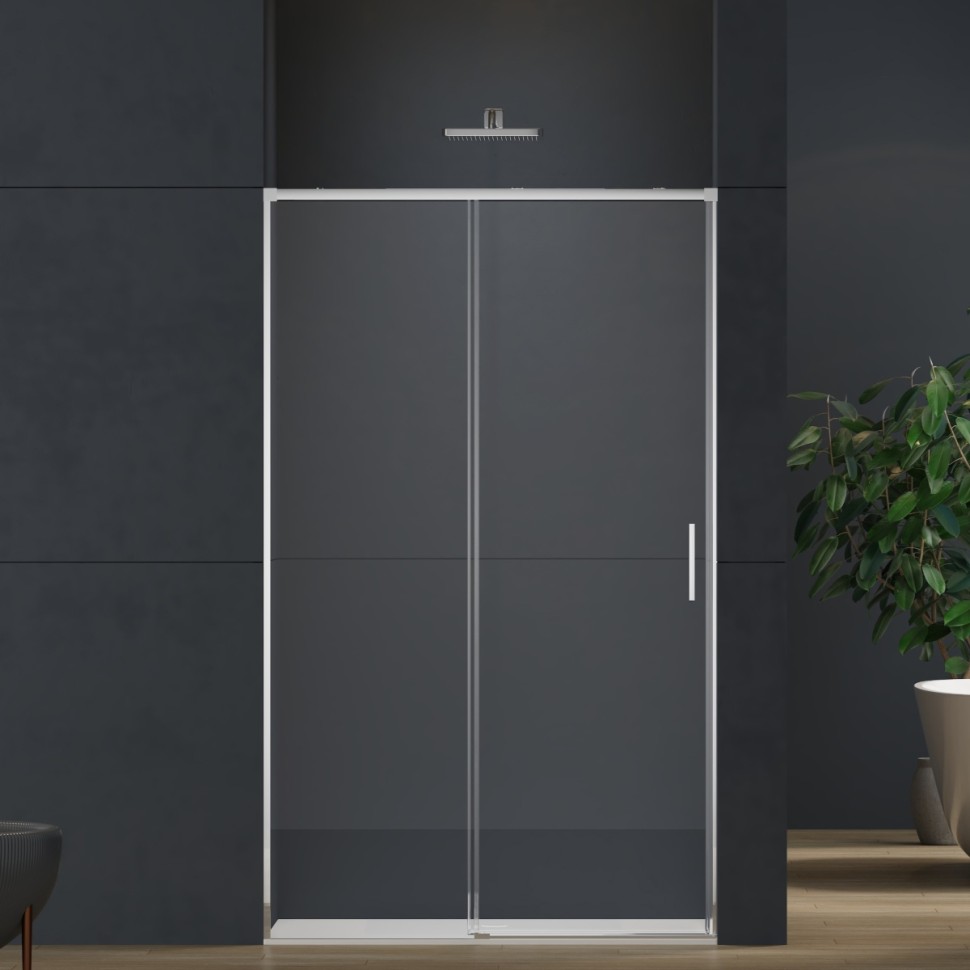 Душевая дверь Soft 2 VDS-3SO2130CL, 1300, хром, стекло прозрачное