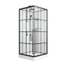 Душевая кабина Niagara Standart ST90/15QL/KL/BKT (90х90х225) низкий поддон(15см),черный,стекло прозрачное,3 места