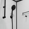 Душевая кабина Niagara Standart ST90/15QL/KL/BKT (90х90х225) низкий поддон(15см),черный,стекло прозрачное,3 места