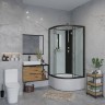 Душевая кабина Niagara Classic NG-6708-14BKT (90х90х210) высокий поддон(40см),черный,стекло прозрачное,4 места