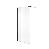 Душевая перегородка Niagara Nova NG-683-70ВLACK (70х195) черный,стекло прозрачное,1 место