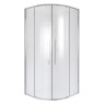 Душевое ограждение Niagara Nova NG-3626-34 (90х90х195) четверть круга, хром,двери раздвижные,стекло шиншилла,1 место