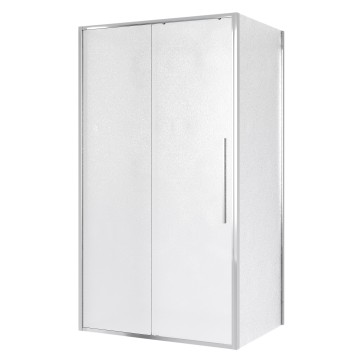 Душевое ограждение Niagara Nova NG-65-13CH-CH90-34 (130х90х195) прямоугольник,хром,дверь раздвижная,стекло шиншилла,2 места