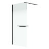 Душевая перегородка Niagara Nova NG-582-12BLACK (120х200) черный матовый,стекло белый градиент,1 место