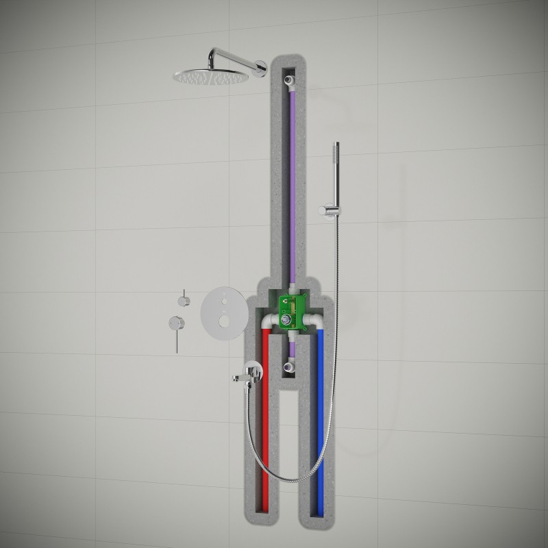 Душевая система встроенная Timo Saona SX-2379/00SM хром