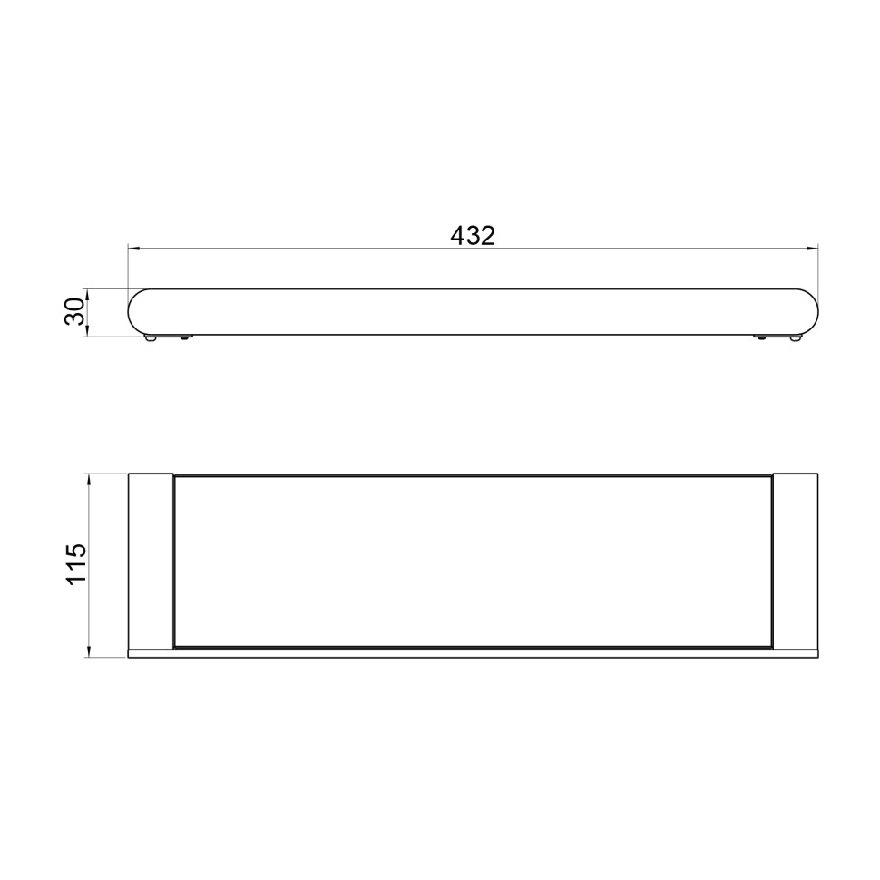 Полка стеклянная Timo Saona 13072/19 розовое золото