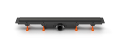 Душевой желоб MILLEAU Multi*2 в 1 M650MB с комбинированным затвором и чёрной двухсторонней решеткой