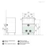 Тумба напольная "МЕРКАДО-60 см" с 2-я ящ. белая матовая (ум. Classica-60)