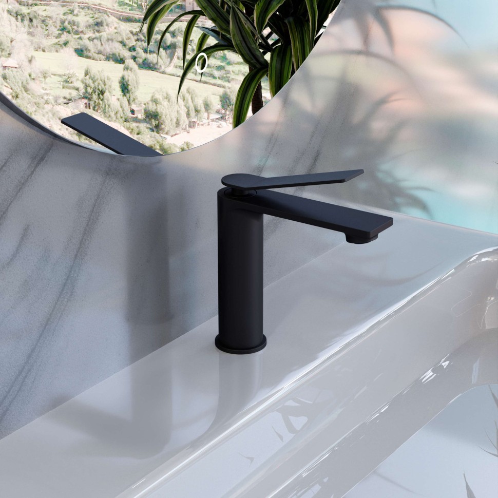 Смеситель для раковины Verse VBF-2VE1MB однорычажный, матовый черный