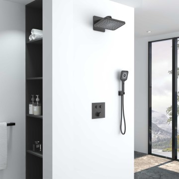 Душевой комплект Инспаер (Inspire) VSFW-421I4GM встраиваемый, двухрежимный, вороненая сталь