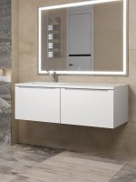 Тумба под раковину Uperwood Tanos 120 см, левая, белая