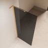 Душевая перегородка Волк-Ин (Walk-In) VLSW-1H110CGG, 1100*2000, брашированное золото, стекло тонированное