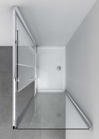 Душевой уголок Soft VSR-3SO9016CL, 1600*900, хром, стекло прозрачное
