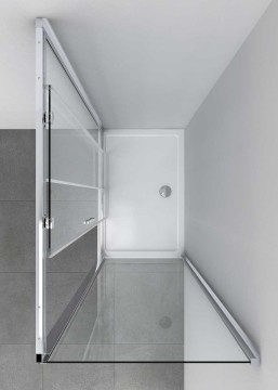 Душевой уголок Софт (Soft) VSR-3SO9016CL, 1600*900, хром, стекло прозрачное
