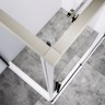 Душевой уголок Слим-Н (Slim-N) VSR-4SN8013CLBN, 1300*800, брашированный никель, стекло прозрачное