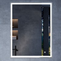 Зеркало LED VLM-3VN6007 600х700 c сенсорным выключателем и диммером