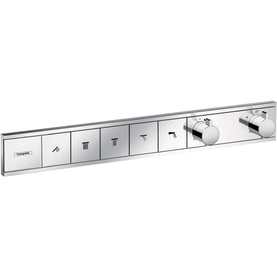 Смеситель для душа Hansgrohe RainSelect хром, белый (15384700)