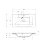 Раковина из литьевого мрамора BelBagno BB800/450-LV-MR-PR