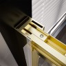 Душевая дверь Veconi Premium Trento PTD-30G, 1200х2000, брашированное золото, стекло прозрачное