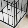 Душевая кабина Niagara Standart ST90/15QR/KL/BKT (90х90х225) низкий поддон(15см),черный,стекло прозрачное,3 места