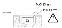 Внутренняя (скрытая) часть напольного смесителя Bossini Z30646000