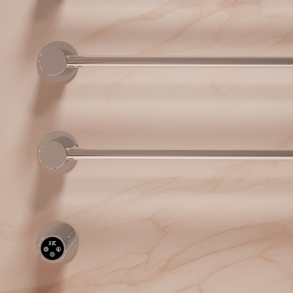 Полотенцесушитель электрический Vincea VTD-2H1CH, хром, таймер