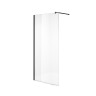 Душевая перегородка Niagara Nova NG-683-80ВLACK (80х195) черный,стекло прозрачное,1 место