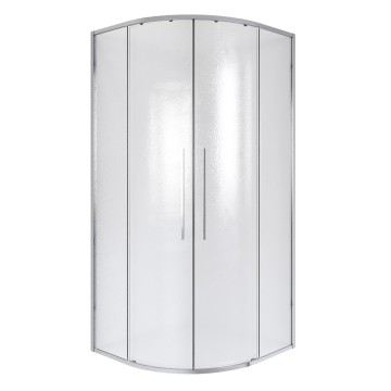 Душевое ограждение Niagara Nova NG-3627-34 (100х100х195) четверть круга, хром,двери раздвижные,стекло шиншилла,1 место