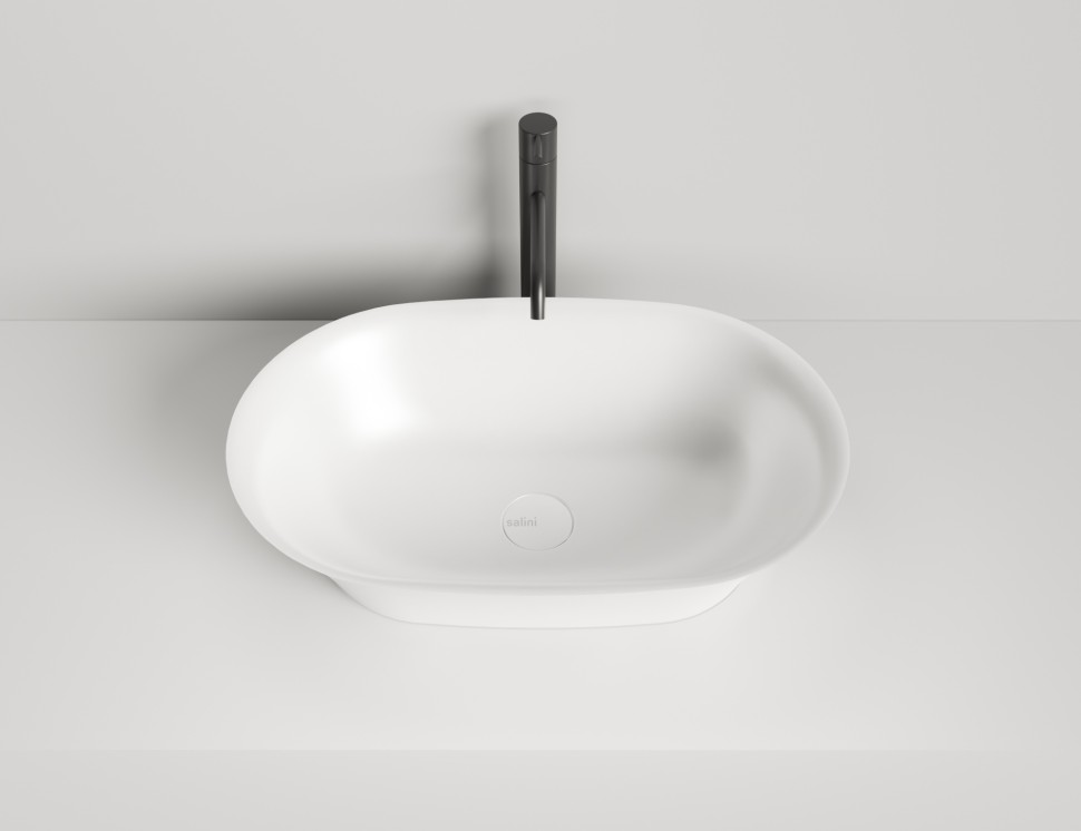 Раковина накладная MONA 600х390х165 S-Stone Матовое