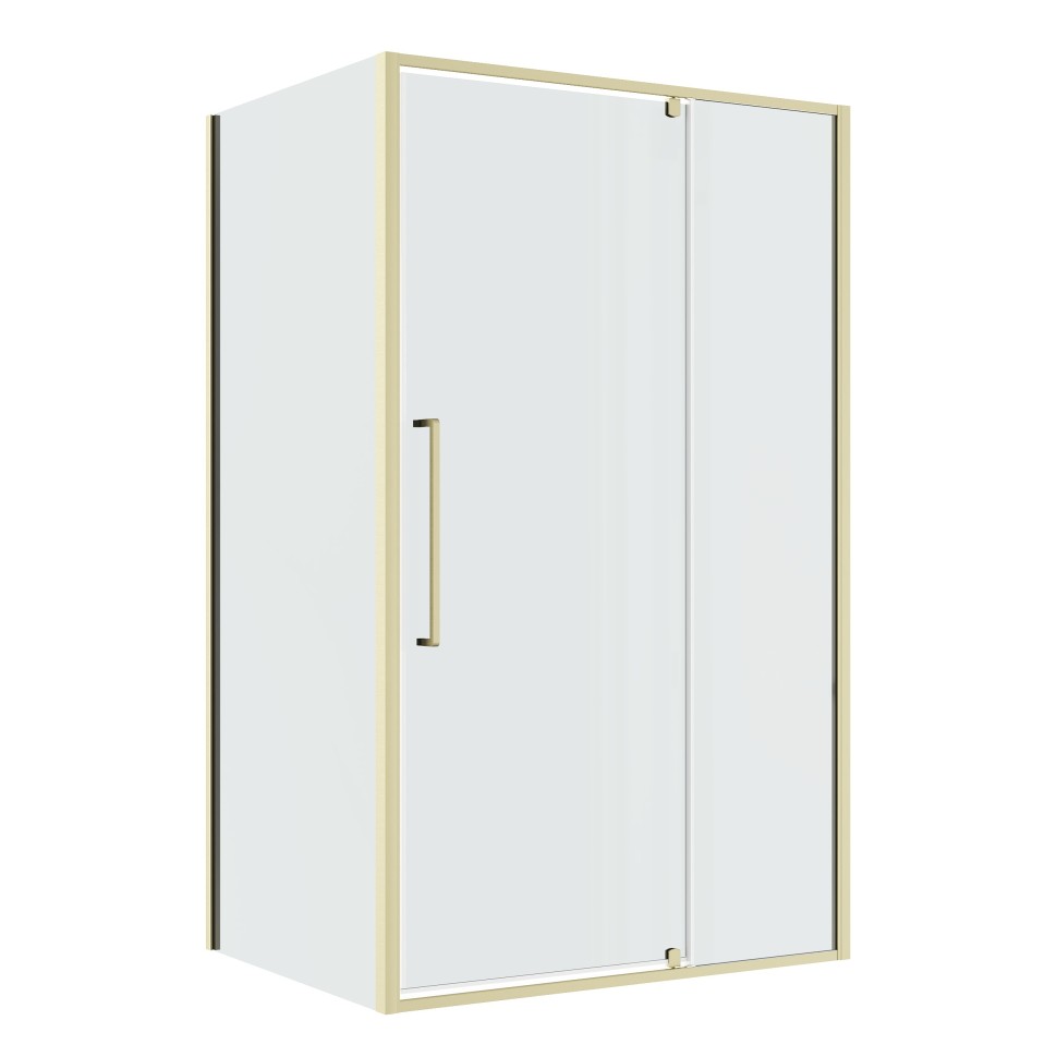 Душевое ограждение Niagara Nova NG-45-11ASG-A80SG-34 (110х80х195) прямоугольник,распашная,золото сатин,стекло прозрачное,2 места