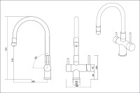 Смеситель EMAR ЕС - 3015 ЕС - 3015 PVD Coppery